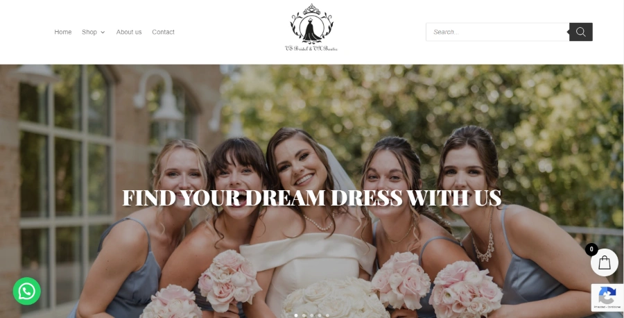 Ecommerce - V'S Bridal & Quinceañeras Dresses Boutique