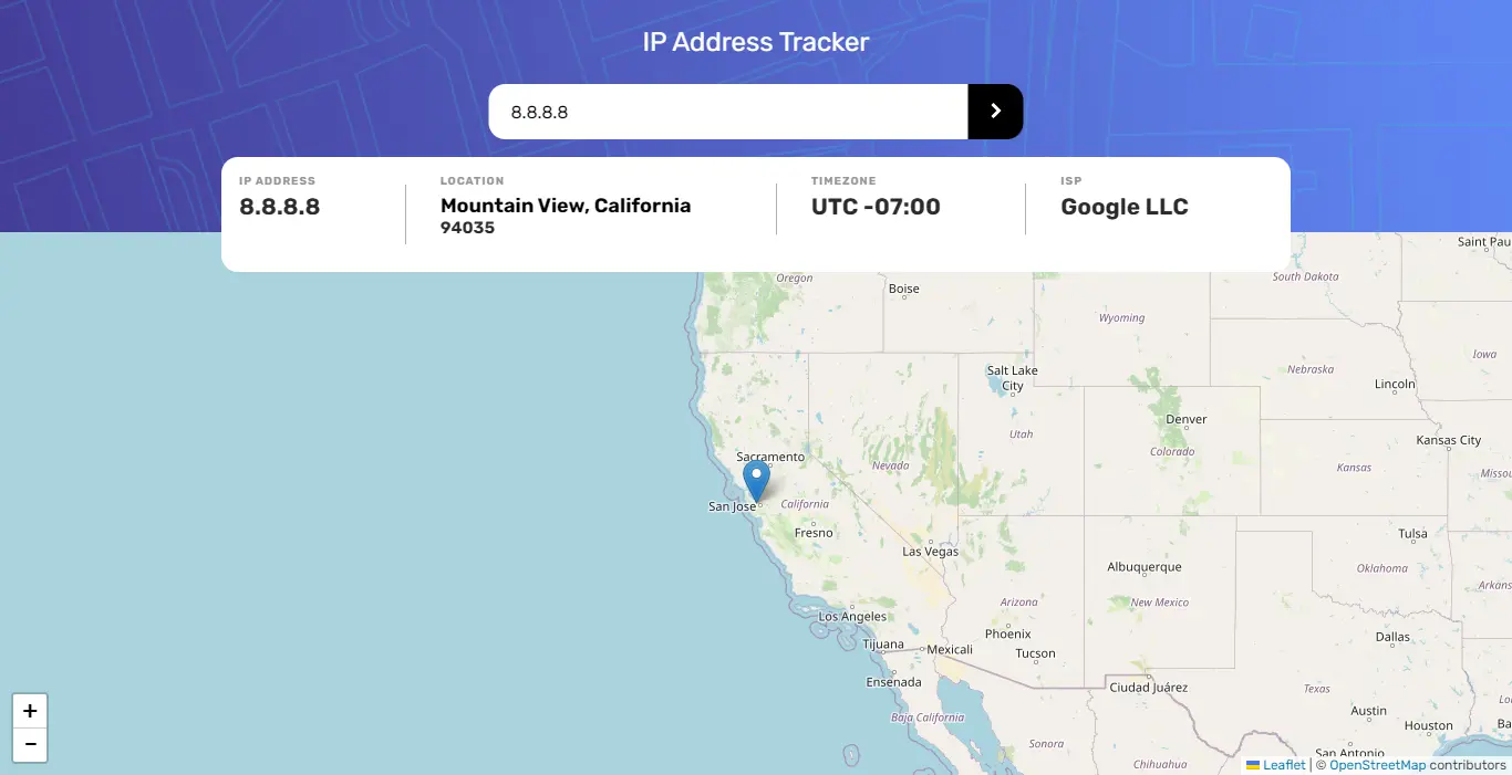 IP Address Tracker