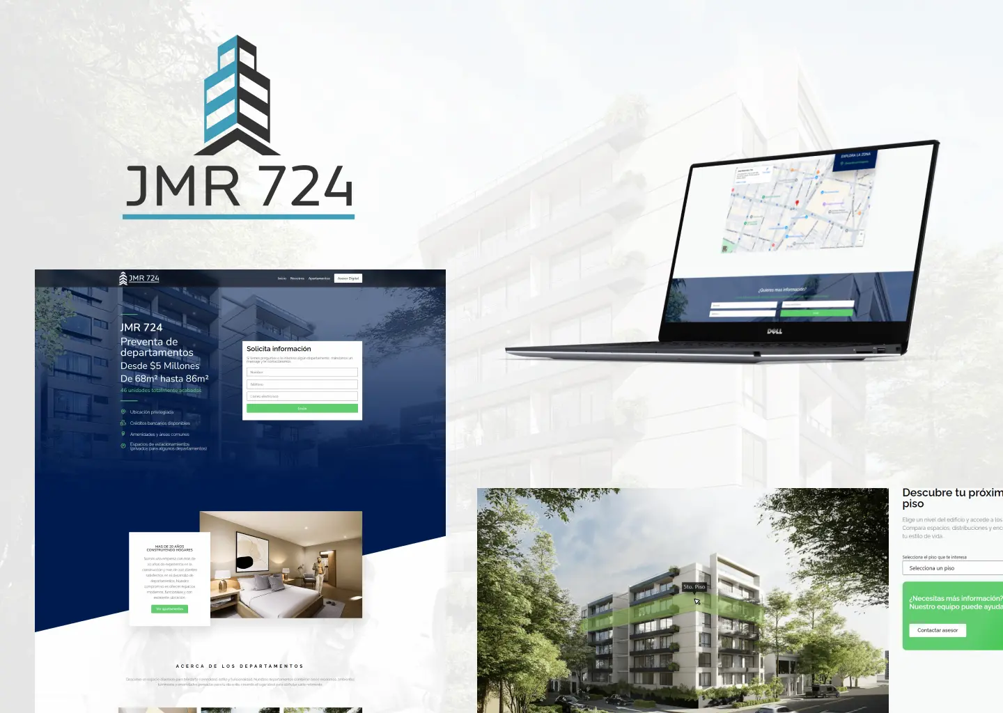 Vista principal del sitio web JMR 724.