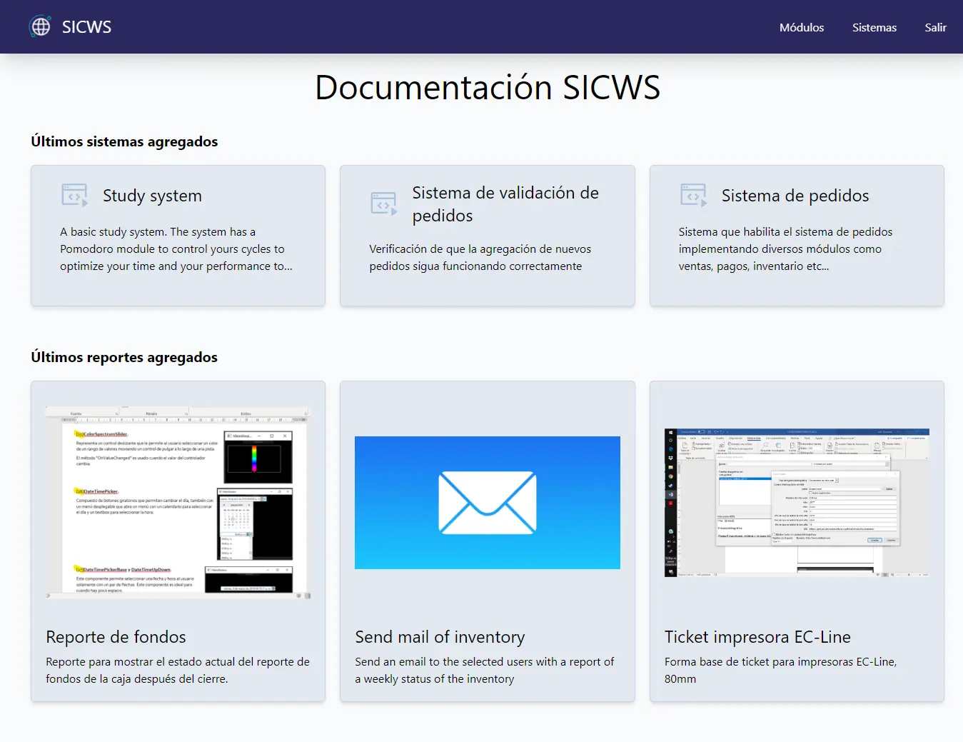 Vista principal del sitio web JMR 724.
